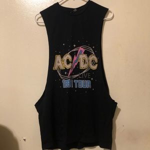 AC/DC 1981 Band Tour sleeveless T-shirt